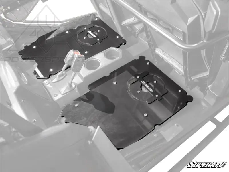 SuperATV Polaris RZR XP Turbo Rear Seat Conversion Kit - Cargo Management