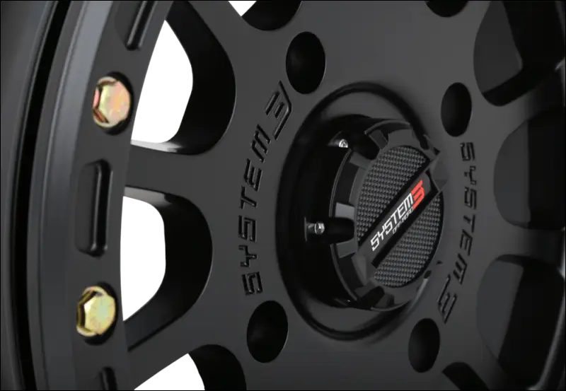 System 3 SB-5 Beadlock Wheel Matte Black - 15x10 / 5 + 5 / 4x137 - Wheels