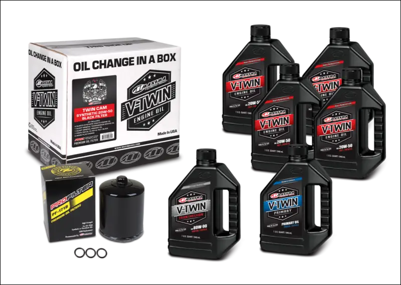 TWIN CAM SYNTHETIC 20W-50 (’99 - CURRENT ENG) - BLACK / FULL - Oil Change Kit