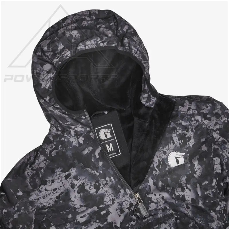 Waterproof 1/2 Zip Bog Hoodie | Mens - 7 Black - Large - Outerwear