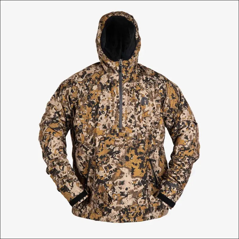 Waterproof 1/2 Zip Bog Hoodie | Mens - 7 Brown - Small - Outerwear