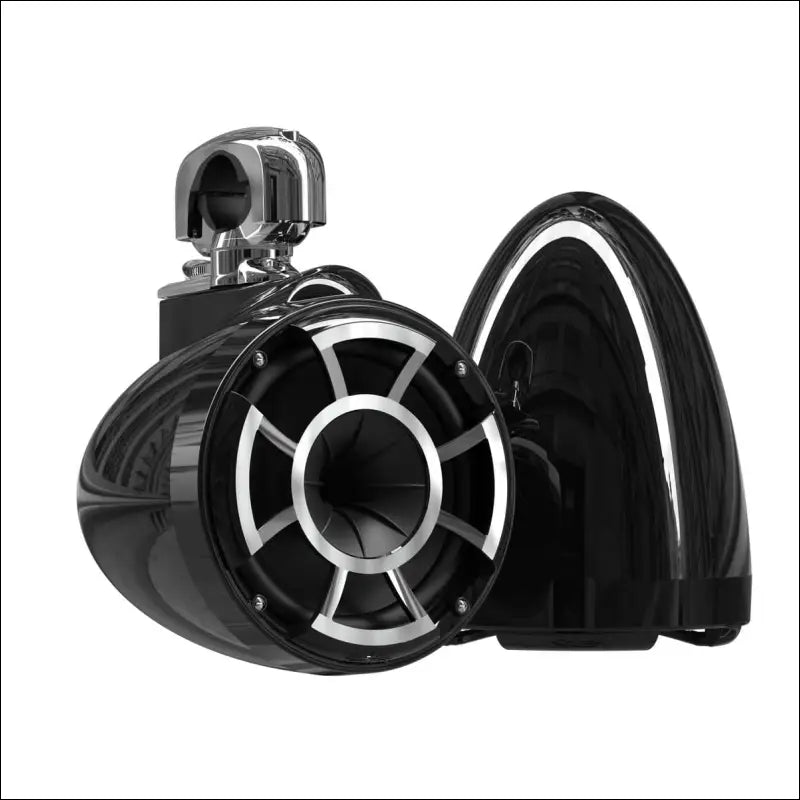Wet Sounds Revolution Series 8’’ Black Tower Speakers - Swivel Clamp (1 7/8’’ - 3’’) - Audio