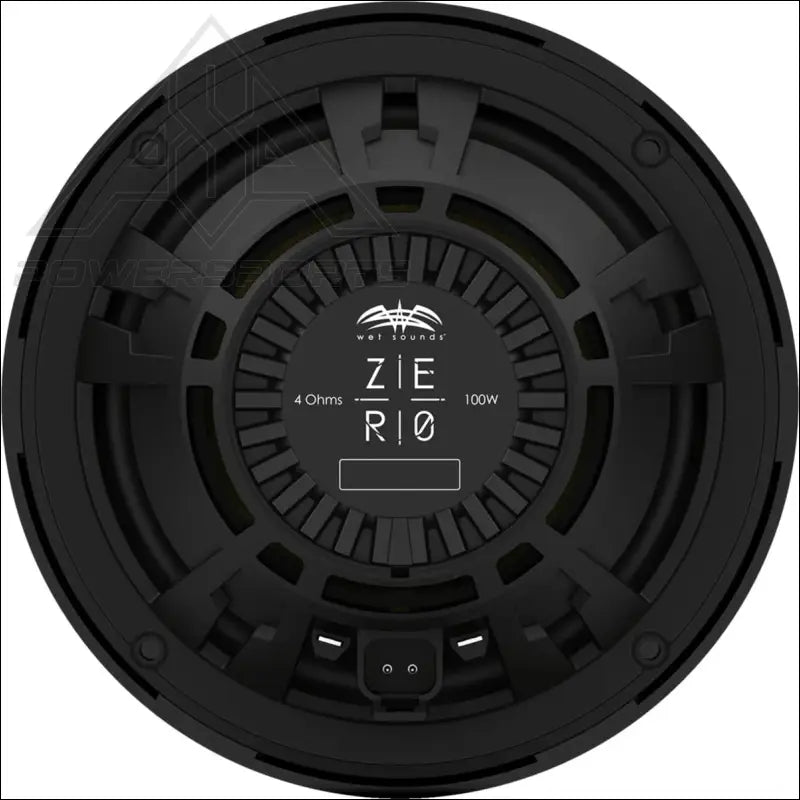 Wet Sounds Zero Series 6.5-inch High-Output Component Style Coaxial Speakers - Black - Audio