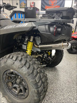 2012-2024 Gen 2 CanAm Outlander 650-800-850-1000cc Bomber Performance Series Slip On - Raw Stainless/Small Logo