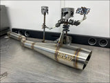 2012-2024 Gen 2 CanAm Outlander 650-800-850-1000cc Megaphone Slip On - Raw stainless body with coated logo / Oxygen