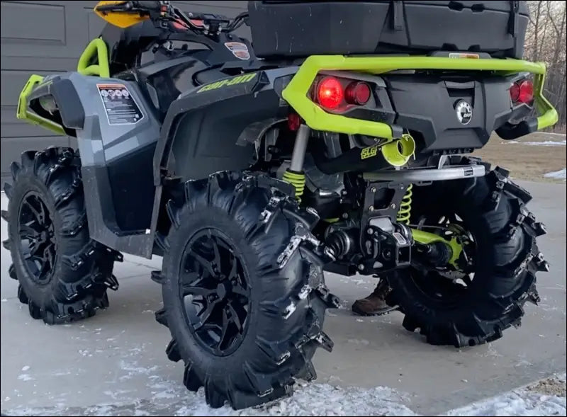 2012-2024 Gen 2 CanAm Outlander 650-800-850-1000cc Sniper Quiet Series Slip On - Raw stainless / Blank / Oxygen Sensor