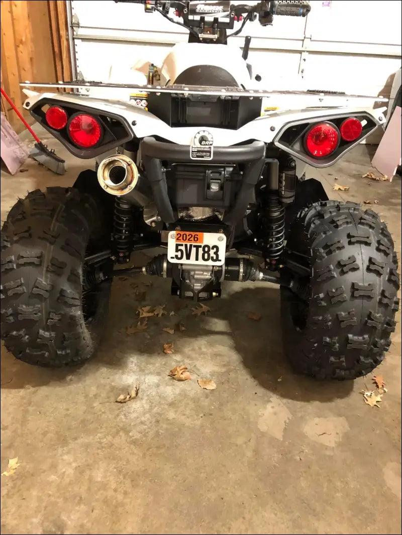 2012-2025 Gen 2 CanAm Renegade (non-XMR) 500-570-650-800-850-1000cc Bomber Quiet Series Slip On - Raw stainless/Large