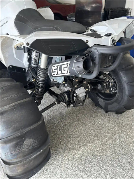 2012-2026 Gen 2 CanAm Renegade (non-XMR) 500-570-650-800-850-1000cc Bomber Quiet Series Slip On - Raw stainless/Small