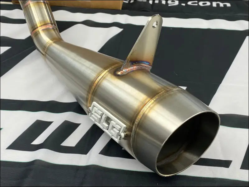 2015-2024 Gen 2 CanAm Outlander 450-570cc Megaphone Slip On - Raw Stainless / Oxygen sensor bung