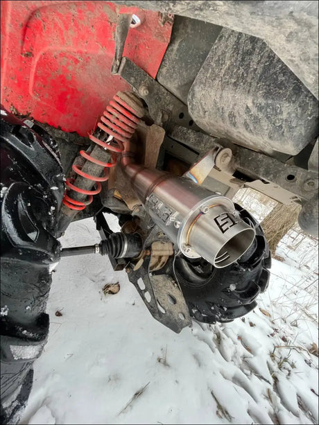 2015-2024 Gen 2 CanAm Outlander 450-570cc Sniper Performance Series Slip On - Raw stainless / Blank / O2 Bung