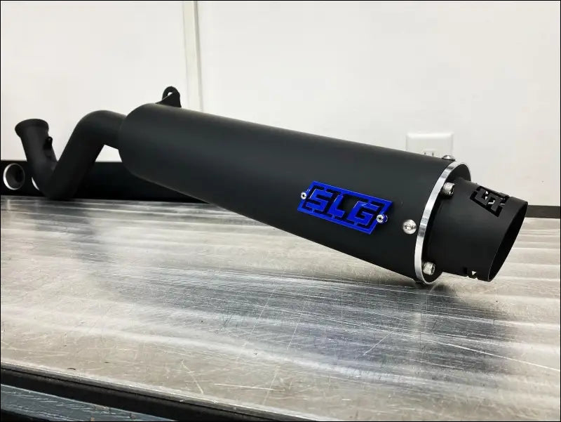 2016-2024 Yamaha Grizzly/Kodiak 700cc Bomber Quiet Series Slip On - Raw stainless / Blank / Large