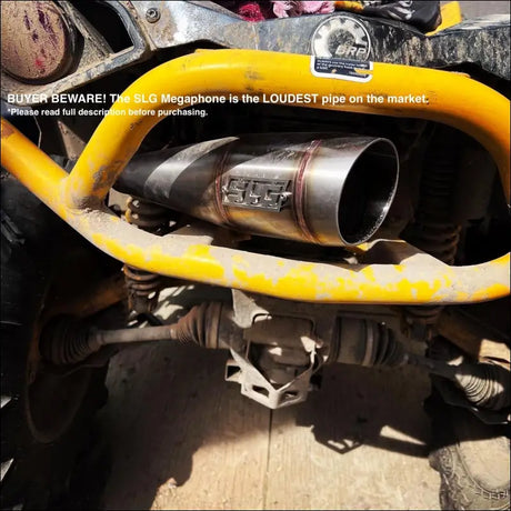 2016-2026 Gen 2 CanAm Renegade XMR 570-650-850-1000cc Megaphone 45 Degree Exit Slip On - Raw Stainless / None