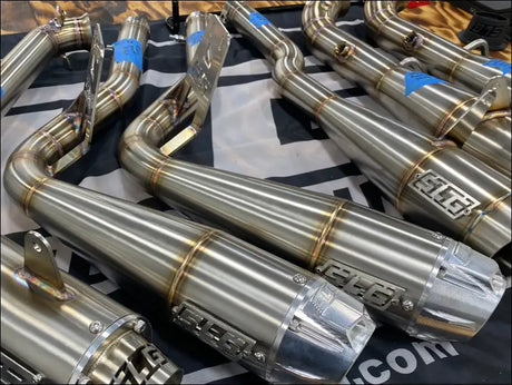 2016-2026 Gen 2 CanAm Renegade XMR 570-650-850-1000cc Sniper Performance Series Slip On 45 Degree Exit - Raw stainless