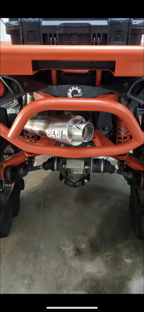 2016-2026 Gen 2 CanAm Renegade XMR 570-650-850-1000cc Sniper Performance Series Slip On 45 Degree Exit - Raw stainless