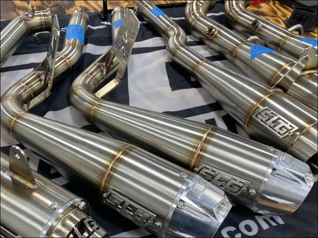 2016-2026 Gen 2 CanAm Renegade XMR 570-650-850-1000cc Sniper Quiet Series Slip On 45 Degree Exit - Fully coated / Blank