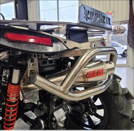 2016-2026 Gen 2 CanAm Renegade XMR 570-650-850-1000cc Sniper Quiet Series Slip On 45 Degree Exit - Raw stainless