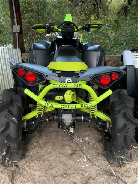 2016-2026 Gen 2 CanAm Renegade XMR 570-650-850-1000cc Sniper Quiet Series Slip On 45 Degree Exit - Fully coated / Blank