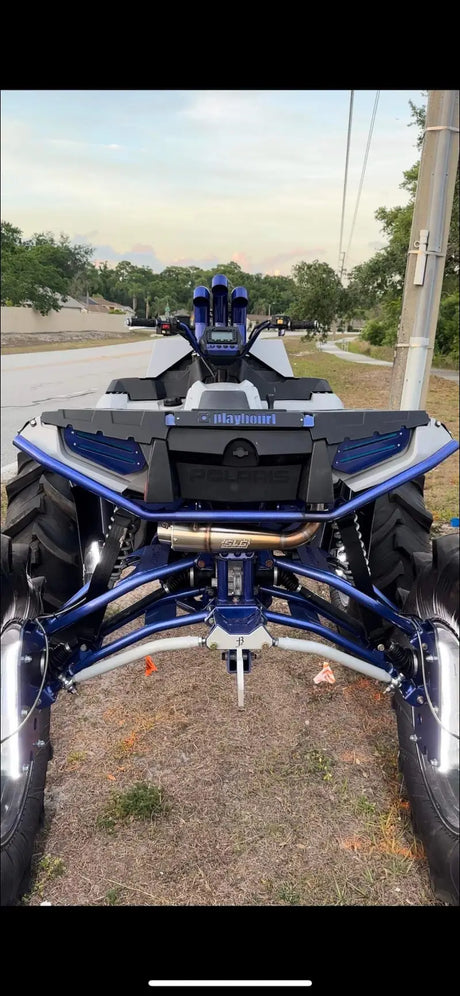 2017-2024 Polaris Sportsman Highlifter 850-1000cc Sniper Performance Series Slip On - Raw stainless / Blank / None