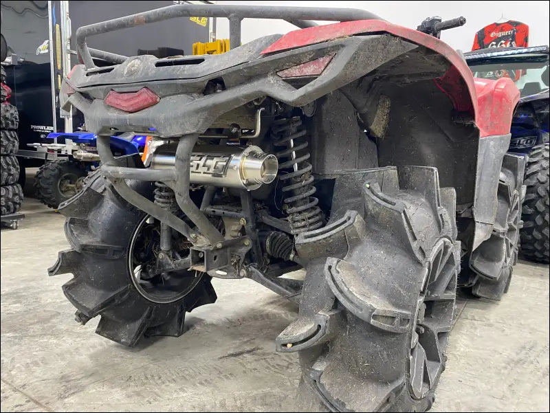 2023-2025 Gen 3 Outlander 500-700cc (all models) Bomber Performance Series Slip On - Raw stainless/Small Logo / Blank