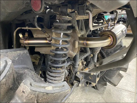 2023-2025 Gen 3 Outlander 500-700cc (all models) Bomber Performance Series Slip On - Raw stainless/Small Logo / Billet