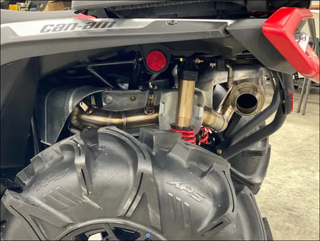 2025-2026 Gen 3 CanAm Outlander 850-1000cc All Models Bomber Performance Series Slip On - Raw Stainless/Small Logo