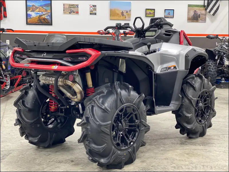 2025-2026 Gen 3 CanAm Outlander 850-1000cc All Models Bomber Performance Series Slip On - Raw Stainless/Small Logo