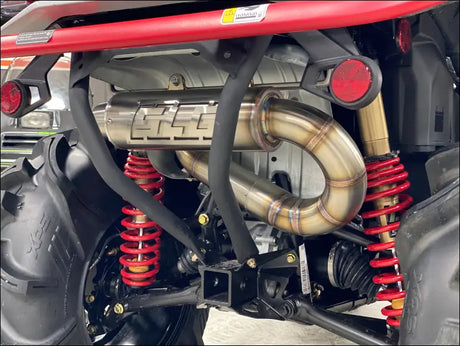 2025-2026 Gen 3 CanAm Outlander 850-1000cc All Models Bomber Performance Series Slip On - Raw Stainless/Small Logo