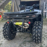 2025-2026 Gen 3 CanAm Outlander 850-1000cc All Models Bomber Performance Series Slip On - Raw Stainless/Small Logo