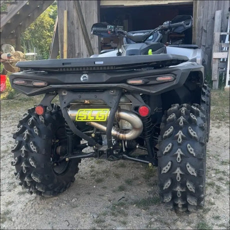 2025-2026 Gen 3 CanAm Outlander 850-1000cc All Models Bomber Performance Series Slip On - Raw Stainless/Small Logo
