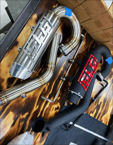 2025-2026 Gen 3 CanAm Outlander 850-1000cc All Models Bomber Performance Series Slip On - Raw Stainless/Large Logo