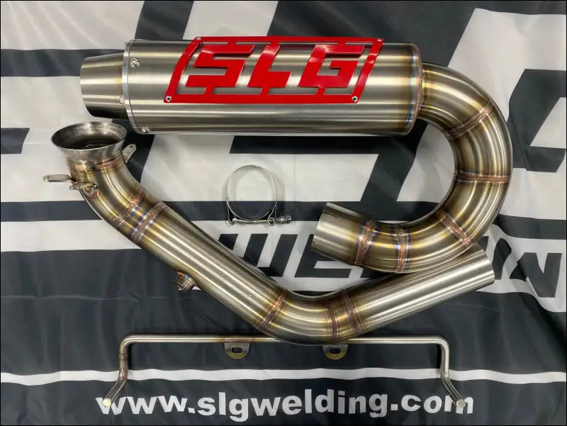 2025-2026 Gen 3 CanAm Outlander 850-1000cc All Models Bomber Performance Series Slip On - Raw Stainless/Small Logo