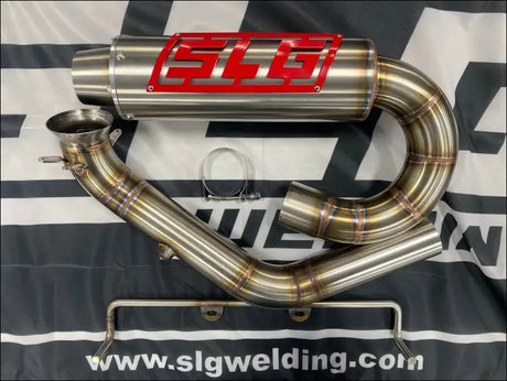 2025-2026 Gen 3 CanAm Outlander 850-1000cc All Models Bomber Performance Series Slip On - Raw Stainless/Small Logo