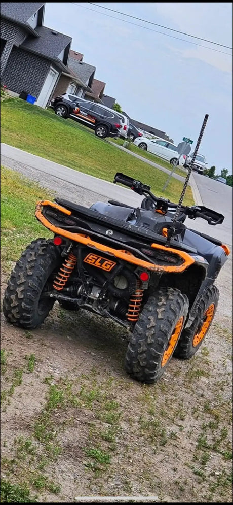 2025-2026 Gen 3 CanAm Outlander 850-1000cc All Models Bomber Performance Series Slip On - Raw Stainless/Large Logo