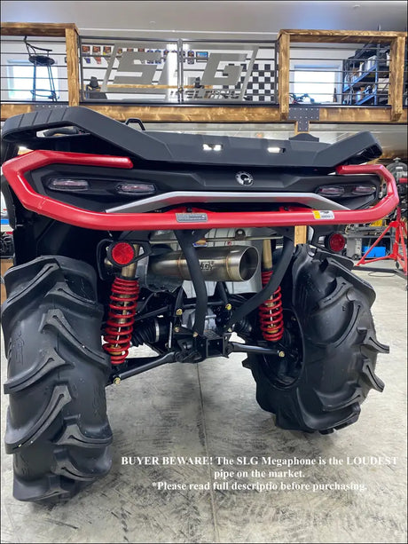 2025-2026 Gen 3 CanAm Outlander 850-1000cc All Models Megaphone Slip On - Raw Stainless / Small