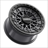 Alpha 6R Beadlock | Satin Black w/ Gloss Ring - 15x8 | +25mm/5 + 3 | 6x5.5 | 78780 (Maverick R) - Wheels