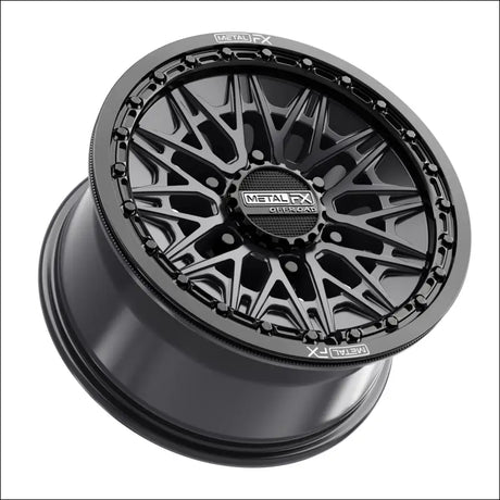 Alpha 6R Beadlock | Satin Black w/ Gloss Ring - 15x8 | +25mm/5 + 3 | 6x5.5 | 78780 (Maverick R) - Wheels