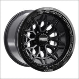 Alpha R Beadlock | Satin Black w/ Gloss Ring - Wheels