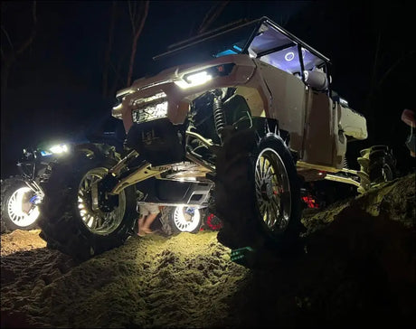 Can-Am Defender Adjustable Lift - NO AXLES (purchase your own) / Bolt on front sway bar mount / MANTA GREEN - Kit