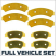 CFMoto U10 PRO/U10XL PRO 2025-2026 Brass Brake Pad Set - All wheels - Vehicle Parts & Accessories