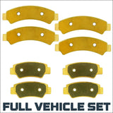 CFMoto U10 PRO/U10XL PRO 2025-2026 Brass Brake Pad Set - All wheels - Vehicle Parts & Accessories