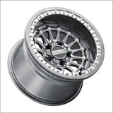 Delta R Beadlock | Gunmetal Contrast Cut - 15x10 | +0mm/5 + 5 | 5x4.5 | 78325 (Polaris 5-Lug / Segway Super Villain)