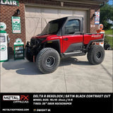 Delta R Beadlock | Satin Black Contrast Cut - Wheels