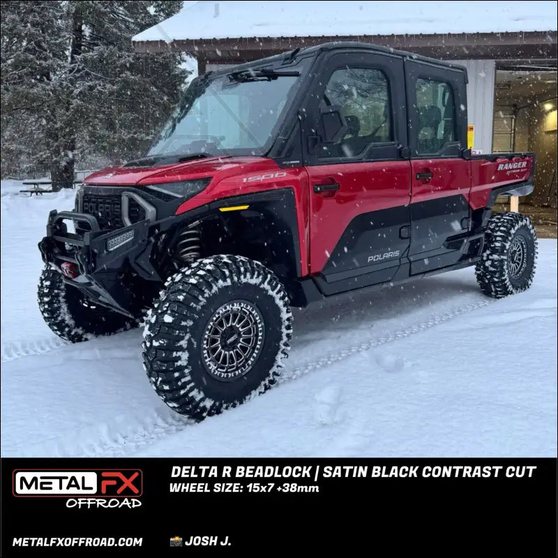 Delta R Beadlock | Satin Black Contrast Cut - Wheels