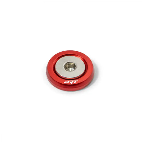 DRT Fender/Rock Washer & Hardware Dress Up Kit - Raw Aluminum - Red