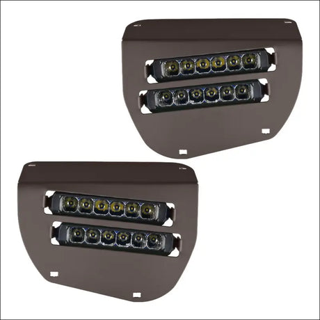 Dual Wide 8’’ LED Headlights for 2014-2025 Honda Rancher Foreman Rubicon - Mat Molasses Brown - Head Lights
