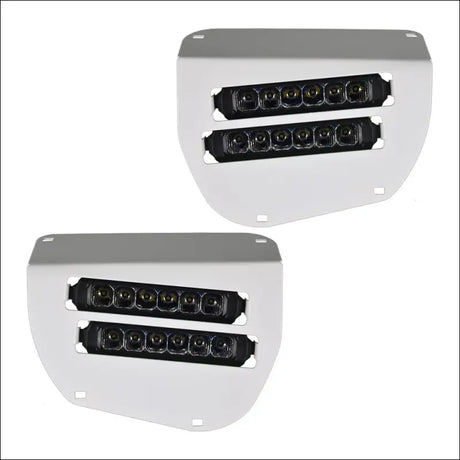 Dual Wide 8’’ LED Headlights for 2014-2025 Honda Rancher Foreman Rubicon - White - Head Lights