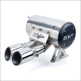 EVP Racing Dynamic Twin Exit Muffler for 2024 Can-Am Maverick R - Rolled Edge Polished Stainless - Exhaust