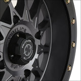 Frontline 223 Beadlock Wheels - Gunmetal Grey - 15x7 / 4x156 / 4 + 3 ( + 10mm)