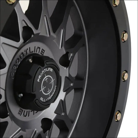 Frontline 223 Beadlock Wheels - Gunmetal Grey - 15x7 / 4x156 / 4 + 3 ( + 10mm)