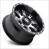 Fuel D541 Nutz UTV Wheel Matte Black Machined - 14x7 / 4x156 / + 13mm - Wheels